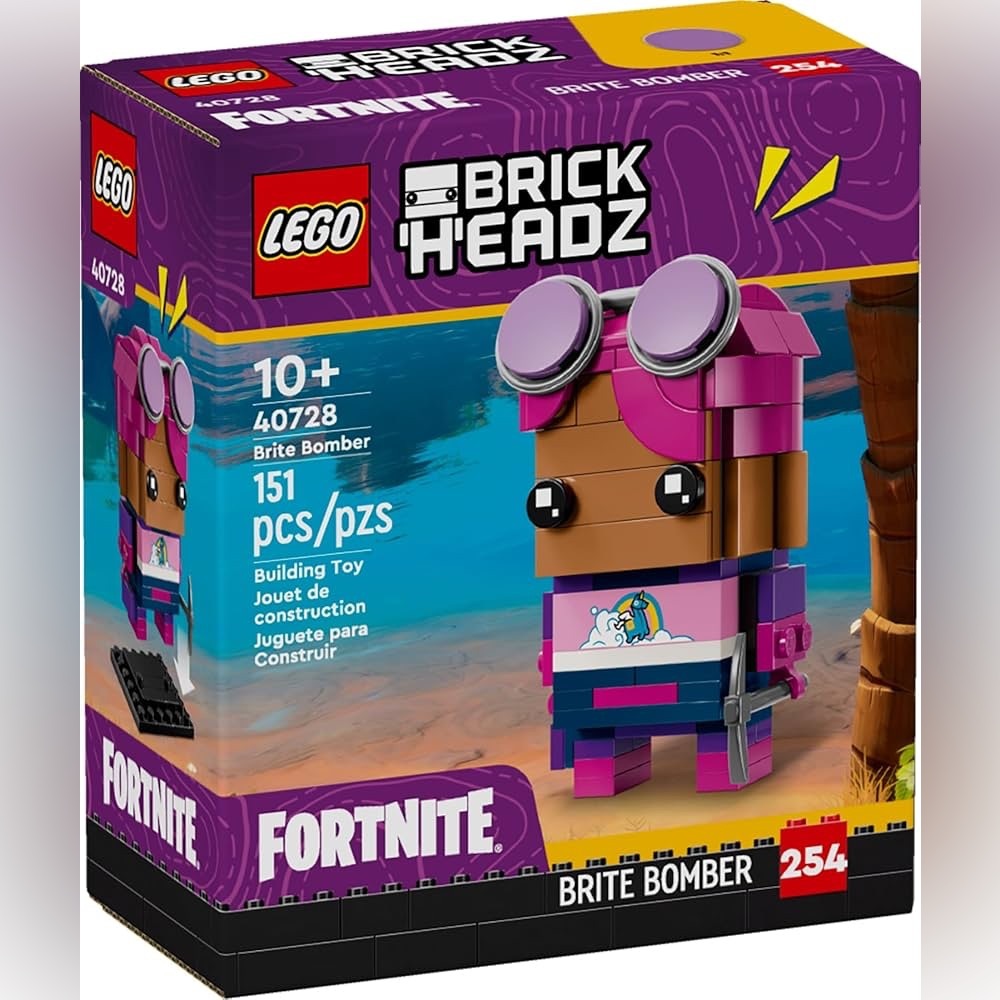 NEW Lego Brick Headz Brite Bomber Fortnite 40728